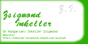 zsigmond inkeller business card